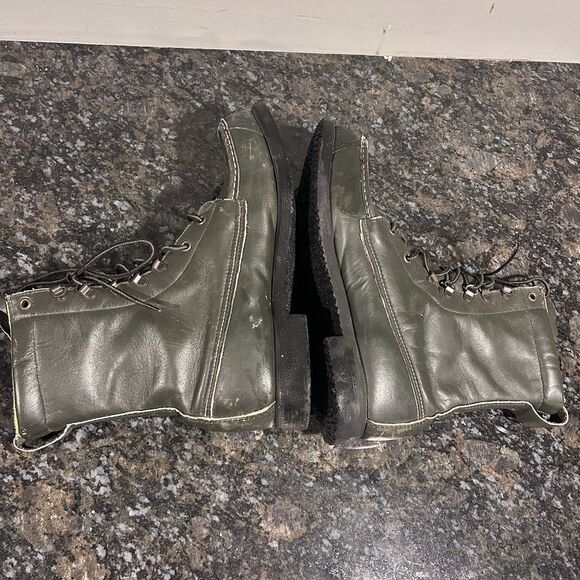 Vintage Red Wing Irish Setter Boots Mens 10.5 D Green Leather Rare 60s Work Wear